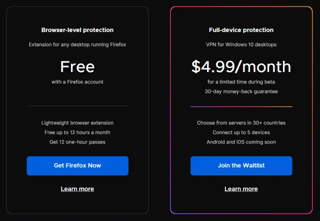 Mozilla запускає бета-тест Firefox VPN