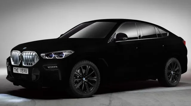 Новый BMW X6 обладает светопоглощающей краской Vantablack
