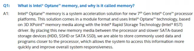 PC OEMs Are Selling Laptops With Optane Cache Drives and Claiming It’s Memory