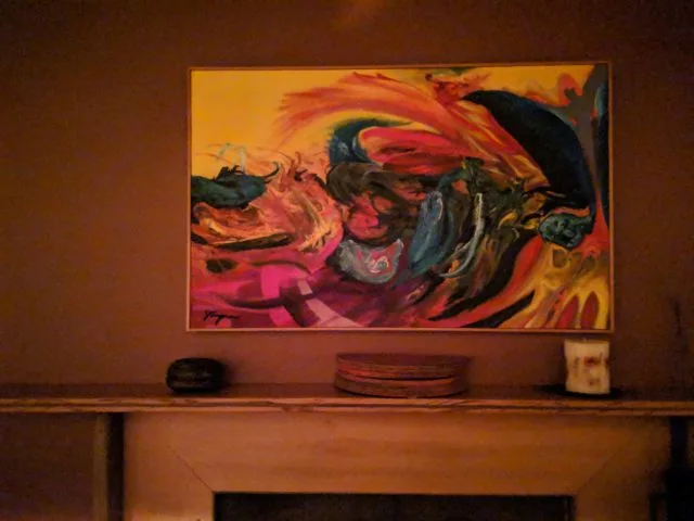 The same scene using (pre-release) Night Sight on a Pixel 2. More accurate color and slightly sharper. EXIF data shows ISO5962 and 1/4s for shutter time (presumably for each of many frames). Both images were re-compressed to a smaller overall size for use on the web.