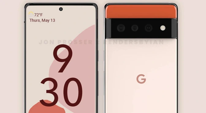 Нові точки витоку до величезного переробки Google Pixel 6