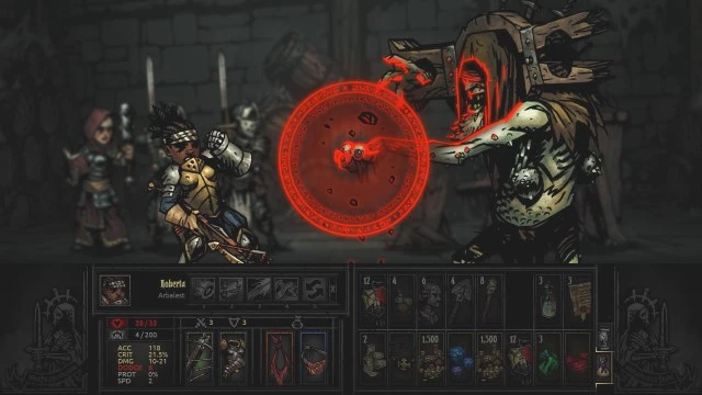 Darkest Dungeon is a 2D, side-scrolling dungeon crawler with a side helping of Lovecraftian horror and a mental health management simulator. As your heroes wind their way through the stygian abyss, they&#039;ll face the dripping claws and rasping moans of the eons-damned creatures that dwell beyond the stars. Safeguard them carefully, or you&#039;ll find the abyss staring back at you when you least expect it... 