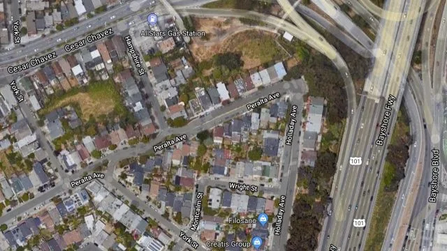 Вид супутника з Google Maps.