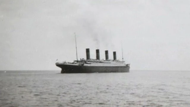 The Titanic raises steam and heads into history. This is the last known photo of the vessel.