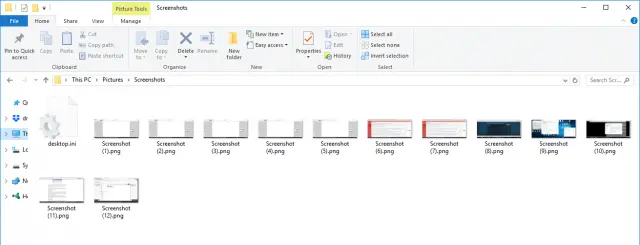 Использование скриншотов Windows Key и сохранение документа, хотя и со стандартным именем файла.
