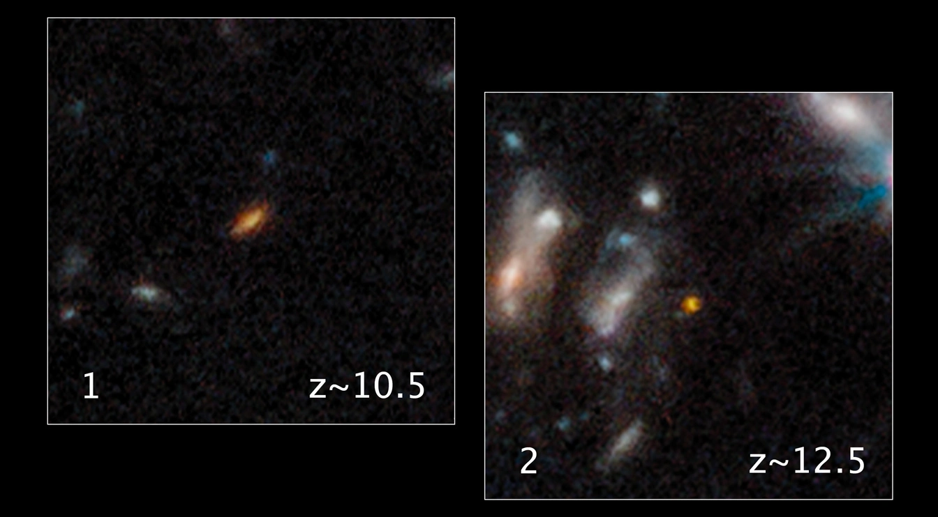 Webb Telescope Spots Two of the Most Ancient Galaxies in the Universe