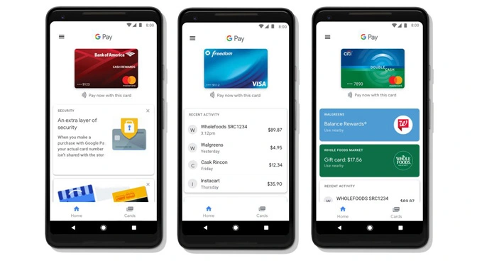 Google знімає з Google Pay Branding, щоб замінити PayPal Android