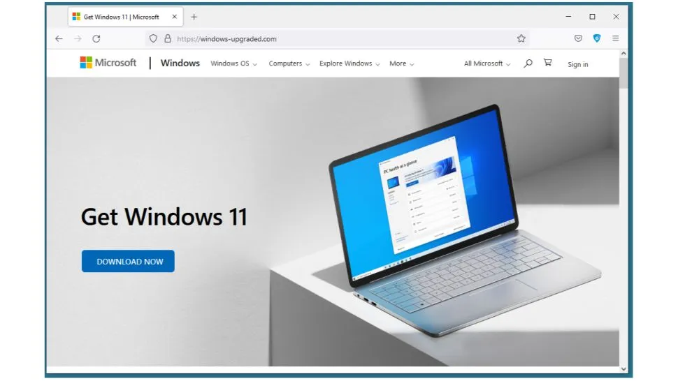 Умные вредоносные программы Masquerades как установщик Windows 11