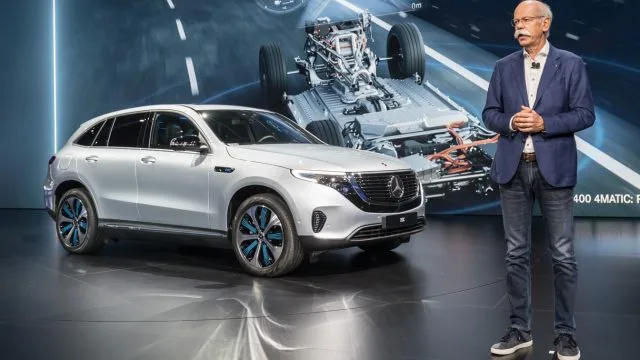 The 2019 Mercedes-Benz ECQ is a compact crossover-shape EV about the size of the combustion-engine GLC (C stands for compact). Two electric motors generate 400 hp (good), but range is only about 200 miles (less than Chevy Bolt or Tesla). It competes with BMW iX3 and Audi e-tron (245 miles range).
