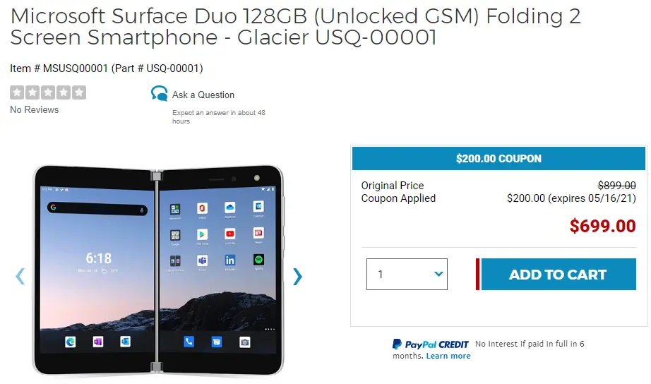 Продажа Microsoft поверхности Duo Sale здесь, и она все еще не стоит покупать