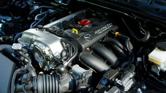 Mazda tweaked the airflow through the engine, lightened the pistons, and found 26 more horsepower — now 181 hp versus the previous 155 hp. And it revs to 7,500 rpm. (Mazda photo)