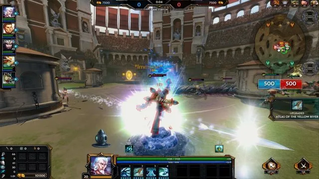Smite

If you're curious about the MOBA scene, but the overhead viewpoint is a turn-off for you, Smite is a decent place to start. With WASD movement and a behind-the-back perspective, Smite feels more like an action game than an RTS. Like many other games in this increasingly crowded genre, there is an absurd number of characters to choose from, and you'll need to pony up some money if you want access to all of them right out of the gate. Thankfully, a one-time purchase of $30 will unlock all of the existing characters and every future character as well. (Download it on Steam, or find out more on IGN)