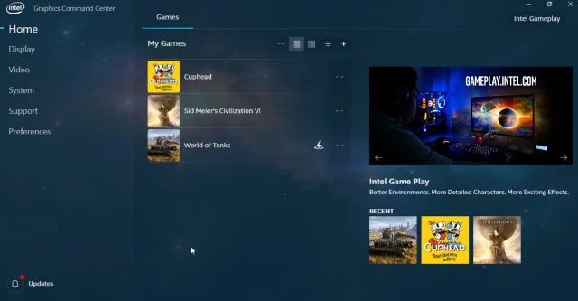 Intel Unveils New Graphics Command Console at GDC