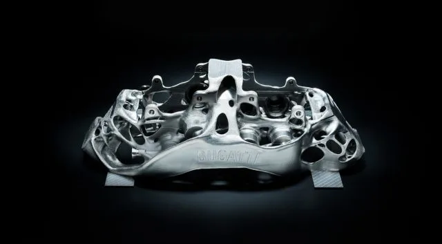 Bugatti 3D печатает титановые тормозные суппорты для суперкар Chiron