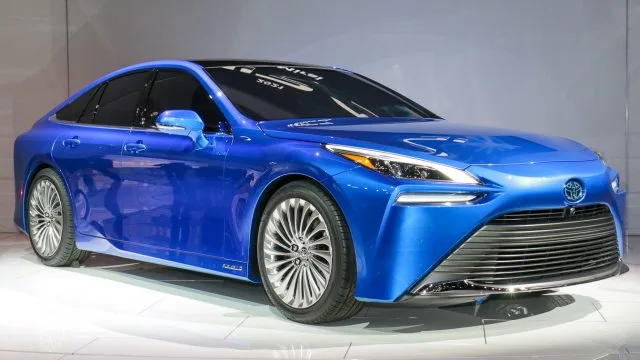 The 2021 Toyota Mirai hydrogen fuel cell boasts a 400-mile range, 30 percent better than the 2015 first edition. Toyota cites improvements in the fuel cell that converts hydrogen and oxygen (from outside air) into electricity and water vapor, as well as more hydrogen storage. The current Mirai is $60,000 including credits for $15,000 of hydrogen, available mostly in California. It&#039;s on sale in late 2020.