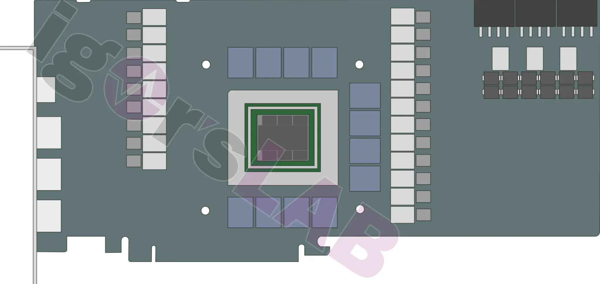 Radeon RX 7900 XT PCB иллюстрирован на основе инсайдерской информации