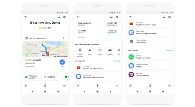 Поисковые подсказки Google Now Resurface в Google Assistant
