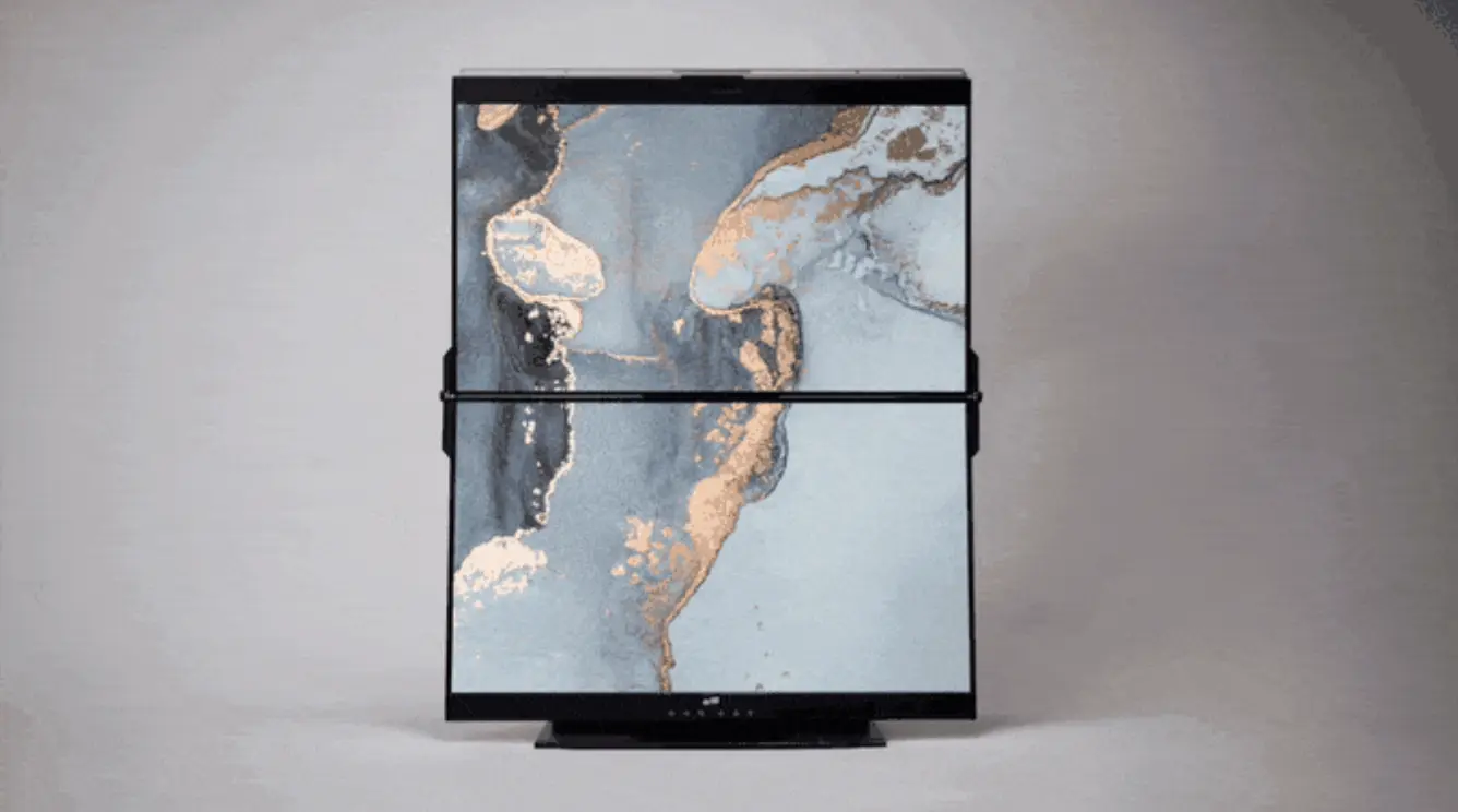 New Kickstarter: Folding, Stacked Monitors With Built-in Docking Station