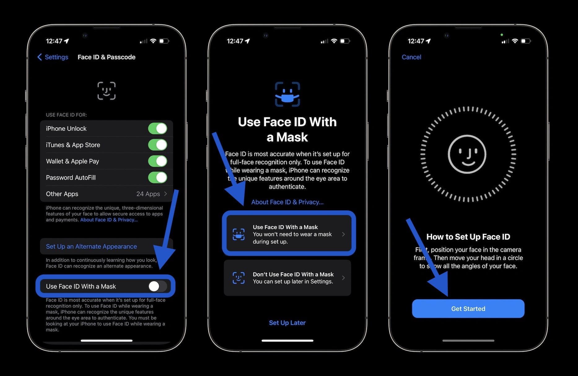 Apple Finally Allows Face ID With Masks in iOS 15.4 Beta