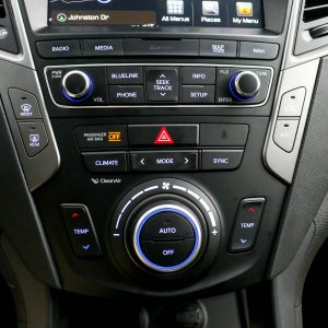 Hyundai uses big buttons and big knobs: easy to use.