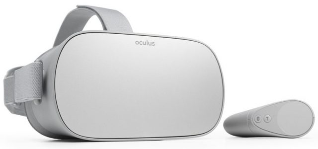 The Oculus Go and its controller.