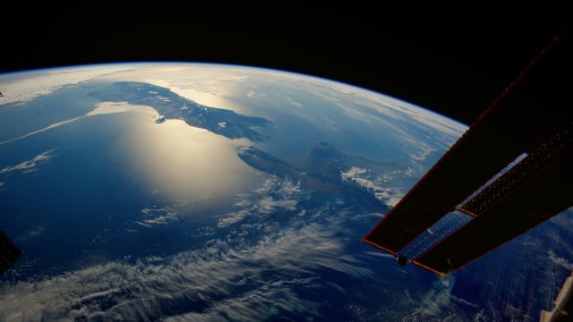 VFX-enhanced Earth view from the International Space Station. (Credit: NASA)