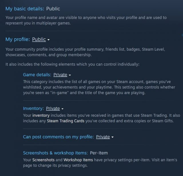 Нова конфіденційність Steam змінює Kill Steam Spy Service