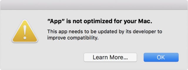 Apple Warns macOS Users to Move Away From 32-Bit Applications