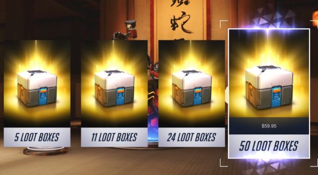 Loot boxes like those in Overwatch would not be illegal according to this report.