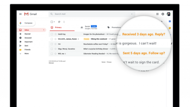 Google Rolls Out переработал Gmail