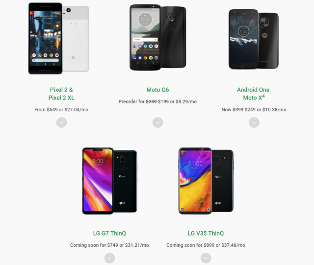 Google’s Project Fi Adds Moto G6, LG G7 ThinQ, and LG V35 ThinQ