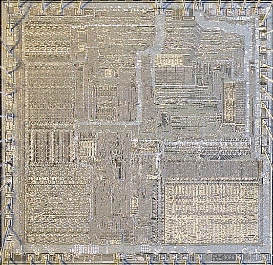 8086 CPU die. Image by Wikipedia