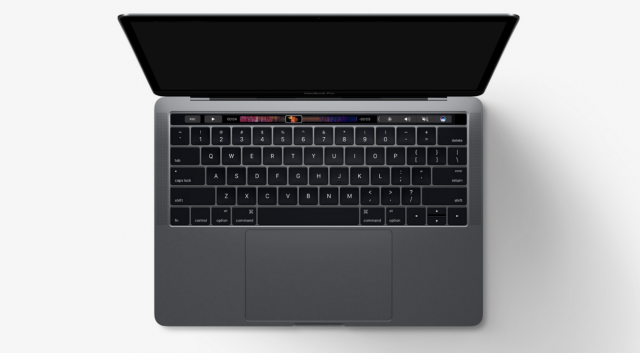 Новый MacBook Pro с сенсорной панелью