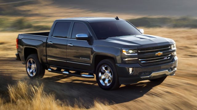 Chevrolet Silverado, IQS top-rated large light-duty pickup. Main photo above: Genesis G90, tops in large premium car segment.