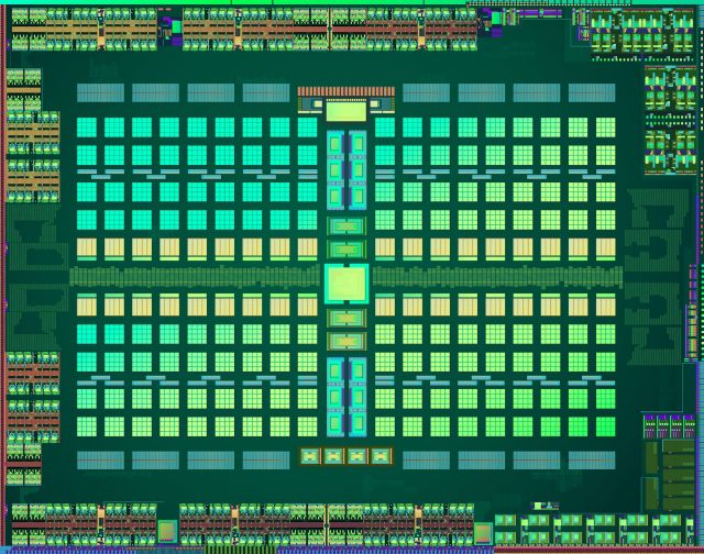 Великий графічний процесор Polaris AMD (на фото вище)