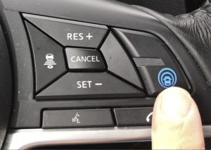 ProPilot Assist (blue), speed, and following distance controls.