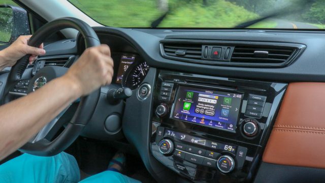 Infotainment is controlled by a 7-inch touch screen. Others in the compact class have 8-inch displays and 2019 small SUV intros may bring a 10-incher.