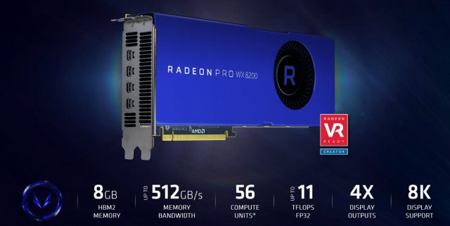 AMD випускає новий, набагато дешевший Radeon Pro WX 8200