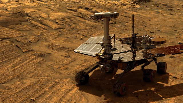 Opportunity Rover Spotted From Mars Orbit