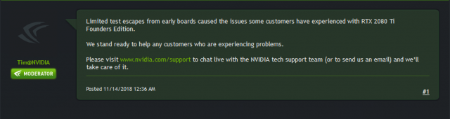 Nvidia Confirms Some RTX 2080 Ti GPUs Are Defective, Promises Remedy