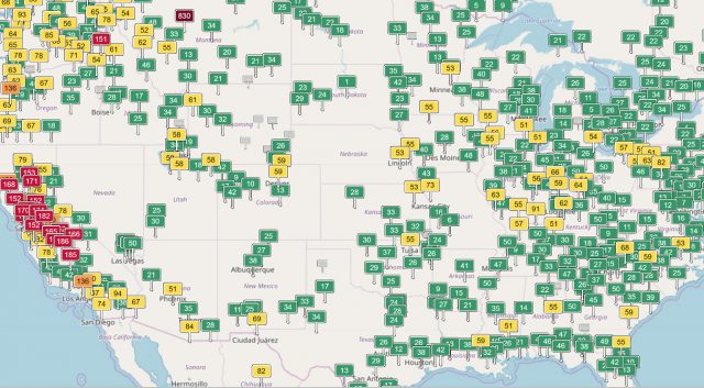 Які якості повітря та AQI вимірюються