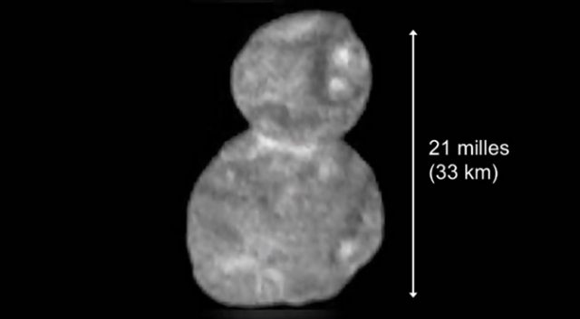 Зонд New Horizons показывает Ultima Thule в форме снеговика