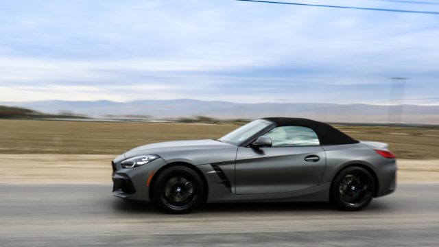 A new BMW Z4 emerges in 2019, returning to a fabric and not metal roof. Bigger, heavier, more powerful and costlier than the Mazda MX-5 Miata, the Z4 is a joy to drive top up, top down. The 255-hp turbo four is perfectly quick, and starts at $51,000; the six-cylinder M version has 382 hp and costs $65,000. The same drivetrains will be in the new Toyota Supra, which annoys Supra-macists. As if BMW engines hamper performance. 