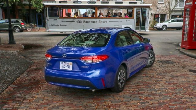 The Corolla trunk is adequate, not huge. The EPA rates the compact Corolla as a midsize car, more because the passenger compartment is so roomy. 