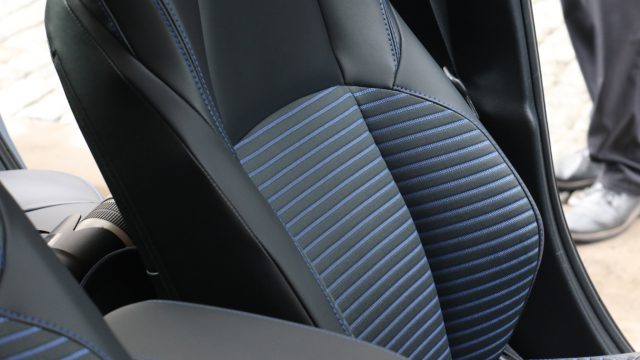 Top trim lines get attractive striped cloth. If every car had fabric seats this nice, we wouldn&#039;t need leather or seat heaters. 