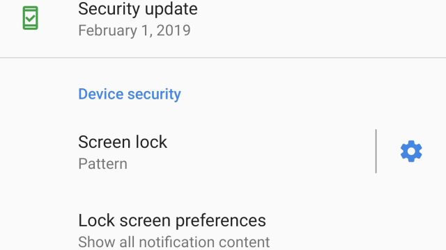 Android security status. 