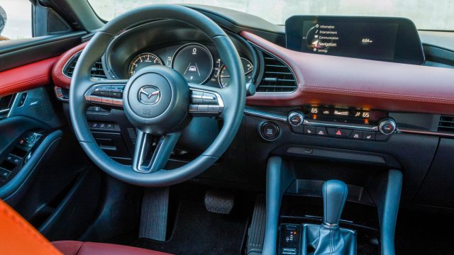 All the switchgear except the shifter and Command (control wheel) have been situated higher on the dash and center stack so the driver&#039;s eyes don&#039;t shift far from the road. 