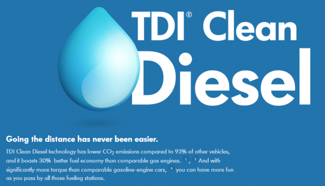 TDI широко рекламувався як “чистий” дизель.