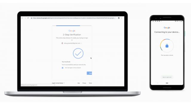 Google превращает все телефоны Android 7.0+ в двухфакторные ключи безопасности
