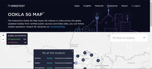 Ookla Rolls Out New Global 5G Map